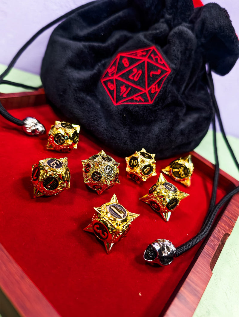 Divine Judgement | Caltrops Metal Dice Set - Only-Games
