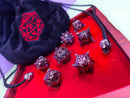The Executioner’s Throw | Caltrops Splatter Metal Dice