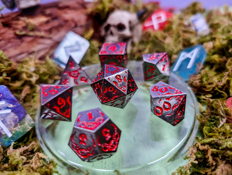 Infernal Pact | Metal Eldritch Dice Set - Only-Games