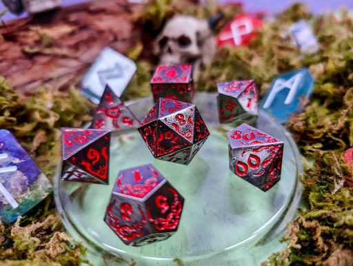 Infernal Pact | Metal Eldritch Dice Set - Only-Games