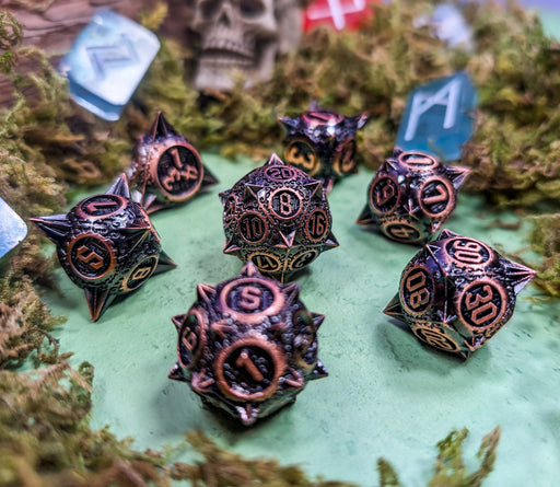 Gladiator's Glory | Metal Caltrop Dice Set - Only-Games