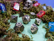 The Abyssal Sovereign | Eldritch Gold Metal Dice Set - Only-Games