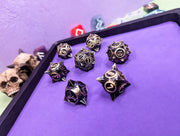 The Titan's Tribute | Metal Caltrop Dice Set - Only-Games