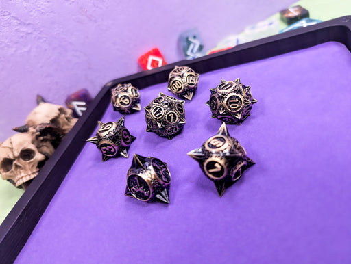 The Titan's Tribute | Metal Caltrop Dice Set - Only-Games