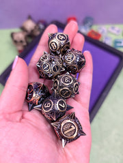 The Titan's Tribute | Metal Caltrop Dice Set - Only-Games