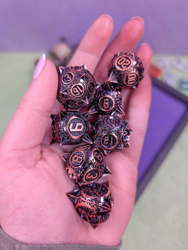 Gladiator's Glory | Metal Caltrop Dice Set - Only-Games