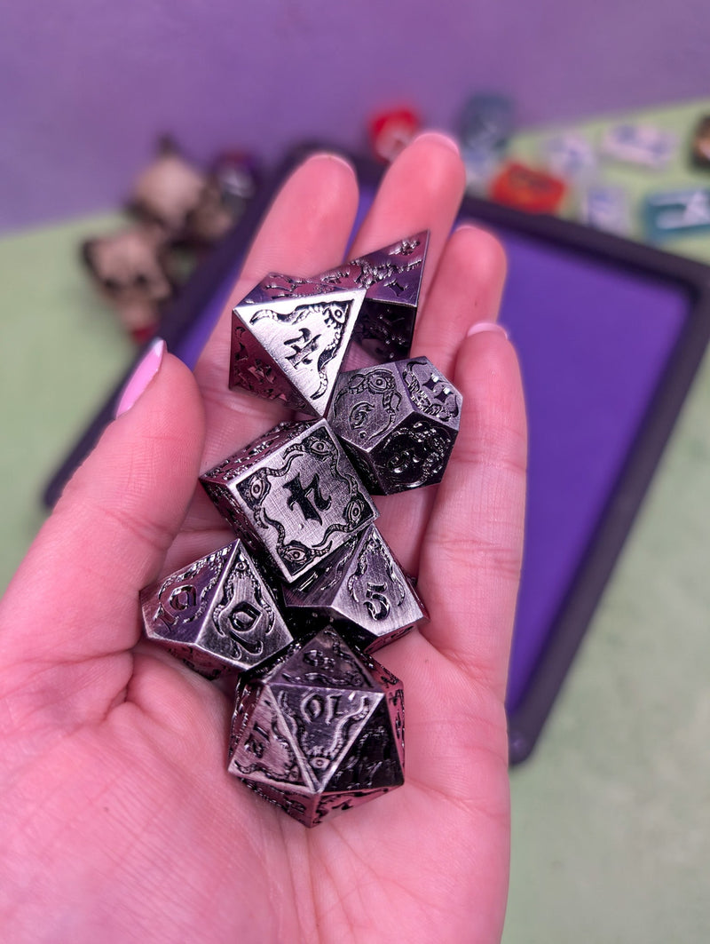 Forsaken Pact | Metal Eldritch Dice Set - Only-Games