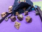 The Abyssal Sovereign | Eldritch Gold Metal Dice Set - Only-Games