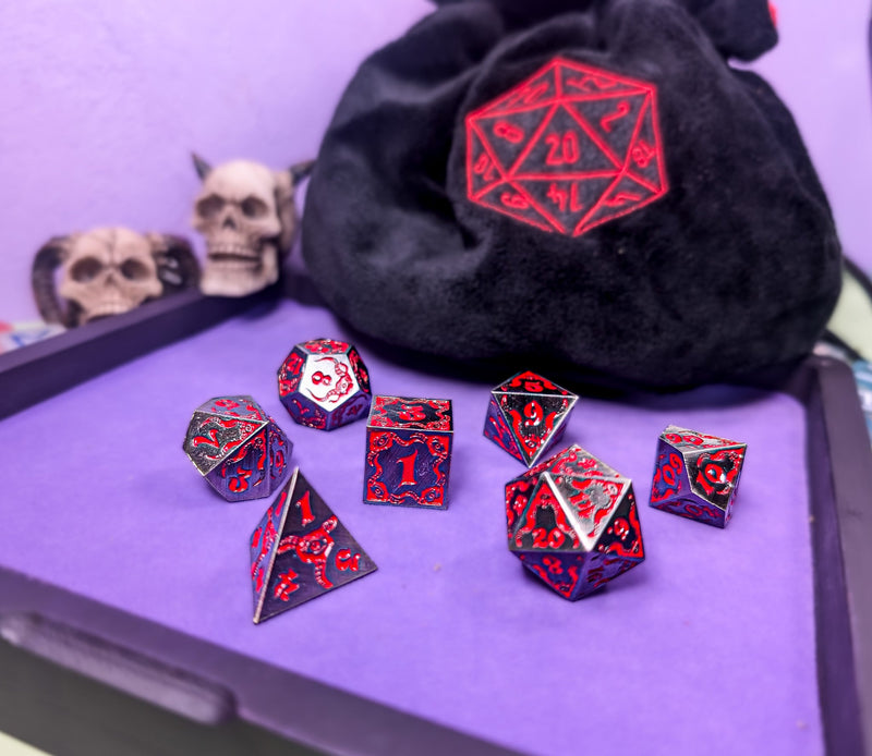 Infernal Pact | Metal Eldritch Dice Set - Only-Games