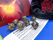 The Titan's Tribute | Metal Caltrop Dice Set - Only-Games