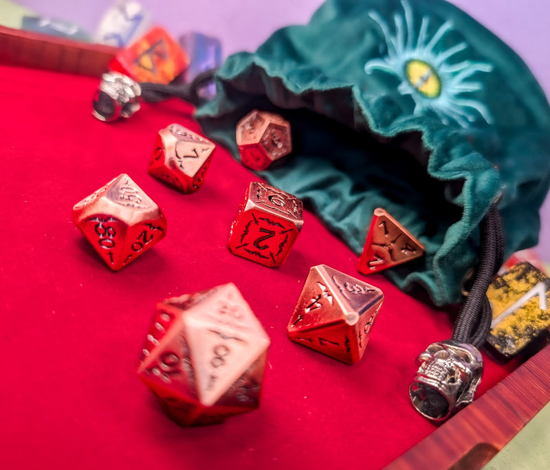 Arcane Forge | Copper Metal Arcana Dice Set - Only-Games