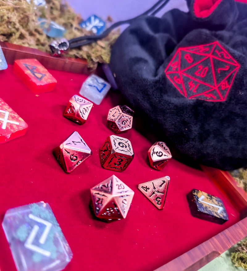 Arcane Forge | Copper Metal Arcana Dice Set - Only-Games