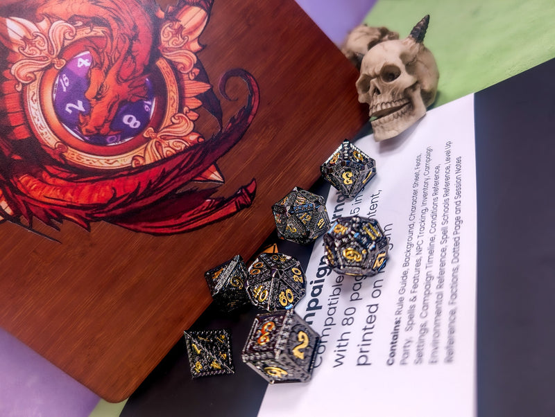 Hades Edict | Metal Mythos Dice Set - Only-Games
