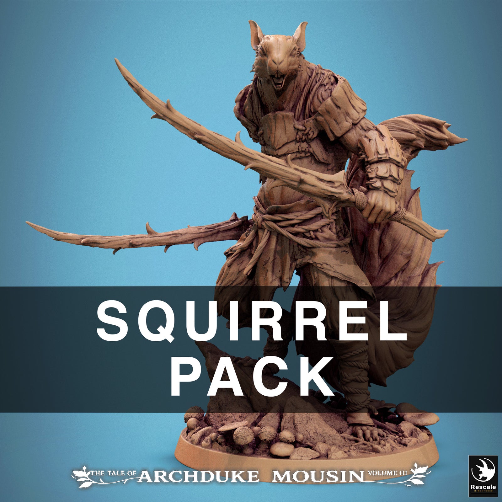 Squirrel Pack - Lord of the Print - Miniatures by Only-Games.co