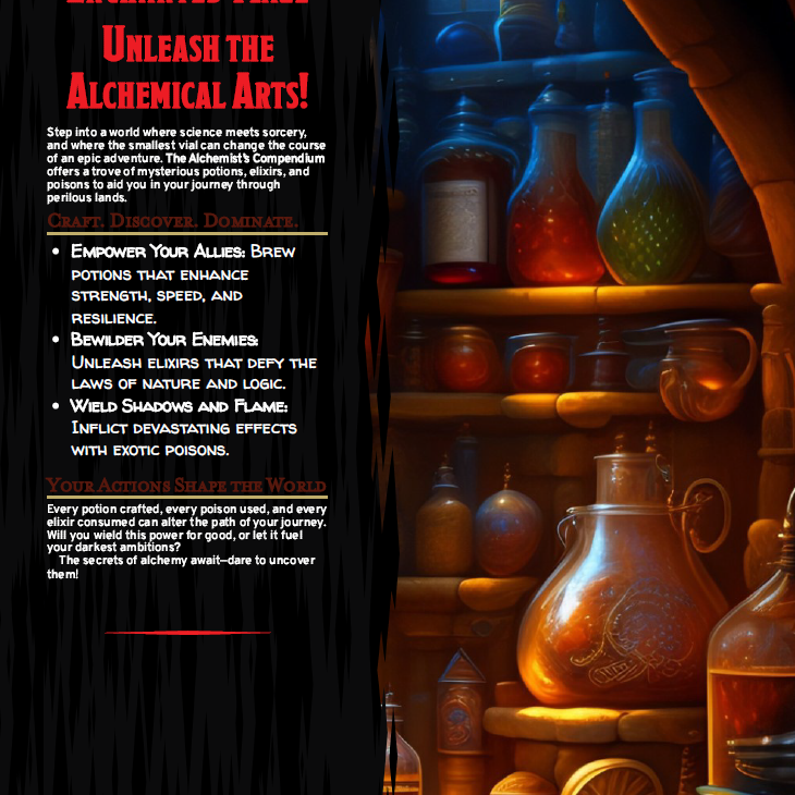 D&D The Alchemist’s Compendium: A Collection of 18 Rare Potions, Elixirs, and Poisons for Adventurers