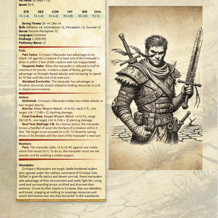 Salvation in the Sands | A Post-Apocalyptic Level 20 D&D Adventure