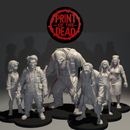 Drop 001 - St Mercy Hospital - The Outbreak - Full Set of 6 Printed in Grey Resin with bases attached - Only-Games