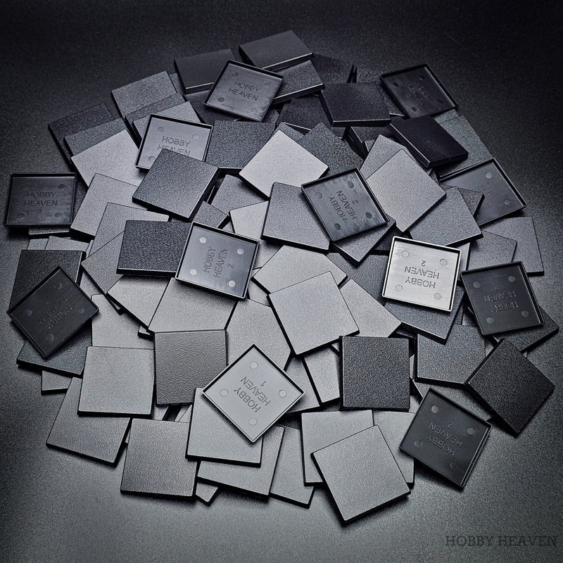 40mm Square Plain Plastic Bases - Only-Games