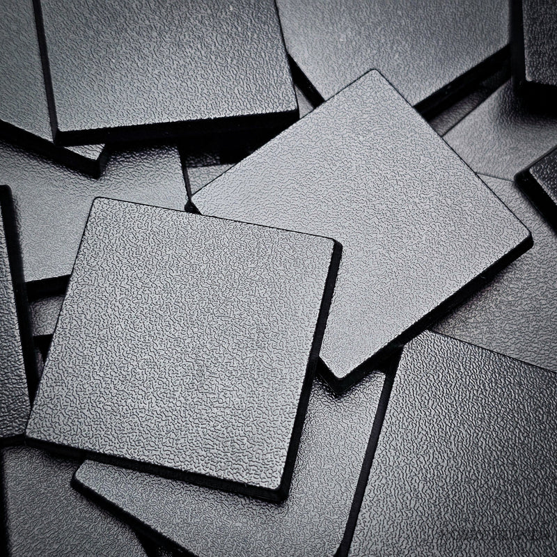 40mm Square Plain Plastic Bases - Only-Games