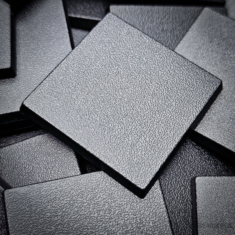 40mm Square Plain Plastic Bases - Only-Games
