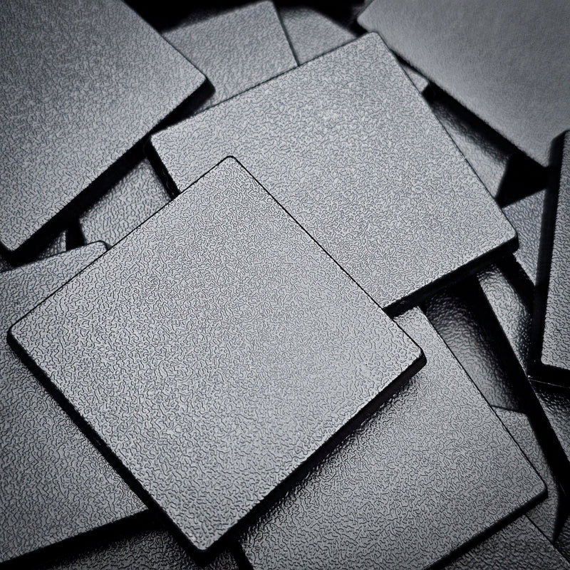 40mm Square Plain Plastic Bases - Only-Games