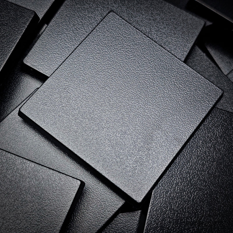 50mm Square Plain Plastic Bases - Only-Games