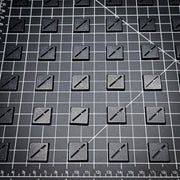 20mm Square Slotted Plastic Bases - Only-Games