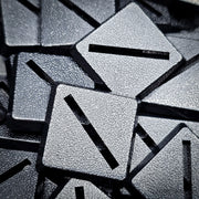 20mm Square Slotted Plastic Bases - Only-Games