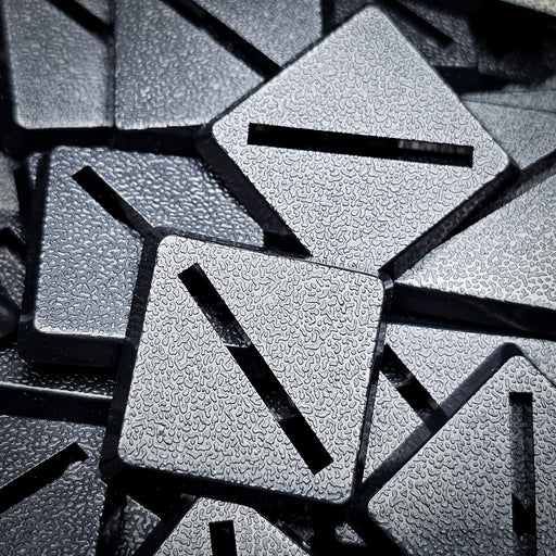 20mm Square Slotted Plastic Bases - Only-Games