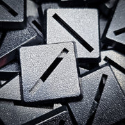 20mm Square Slotted Plastic Bases - Only-Games