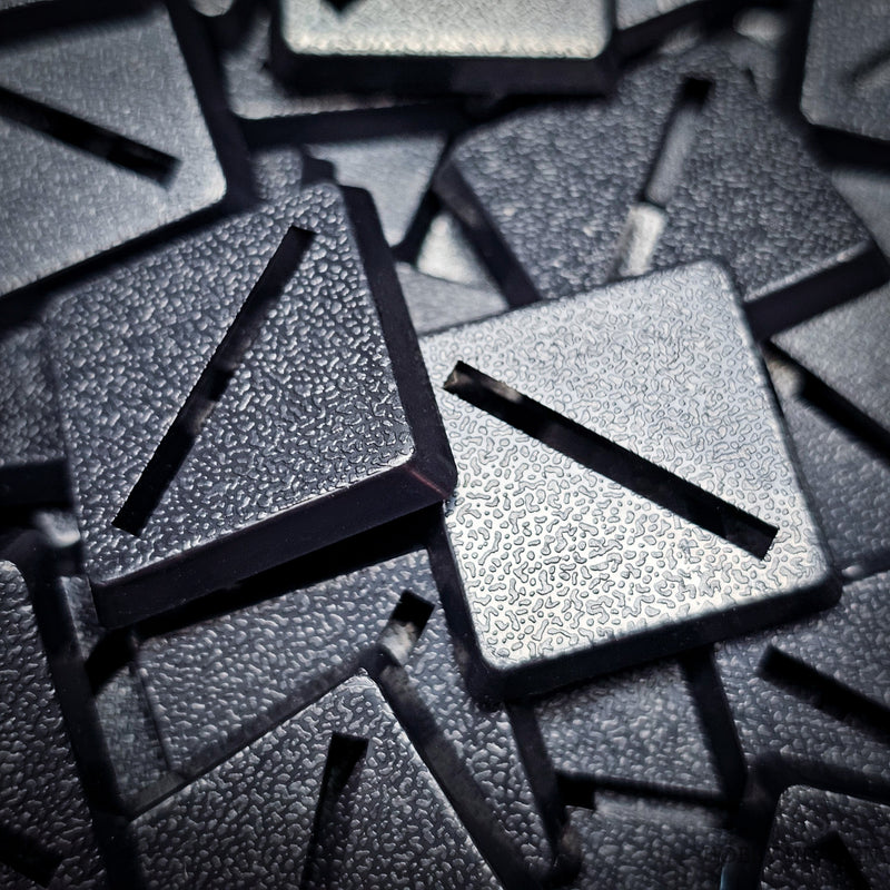 20mm Square Slotted Plastic Bases - Only-Games