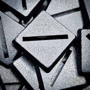 20mm Square Slotted Plastic Bases - Only-Games
