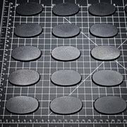 60x35mm Oval Plain Plastic Bases - Only-Games