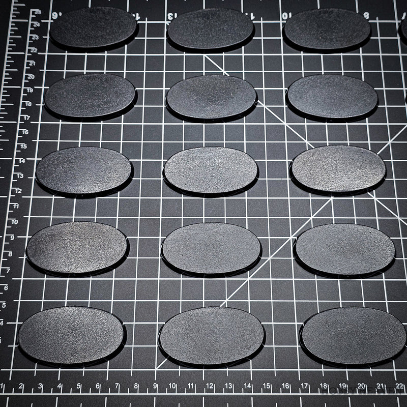 60x35mm Oval Plain Plastic Bases - Only-Games