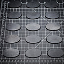 60x35mm Oval Plain Plastic Bases - Only-Games