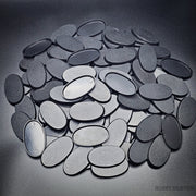 60x35mm Oval Plain Plastic Bases - Only-Games
