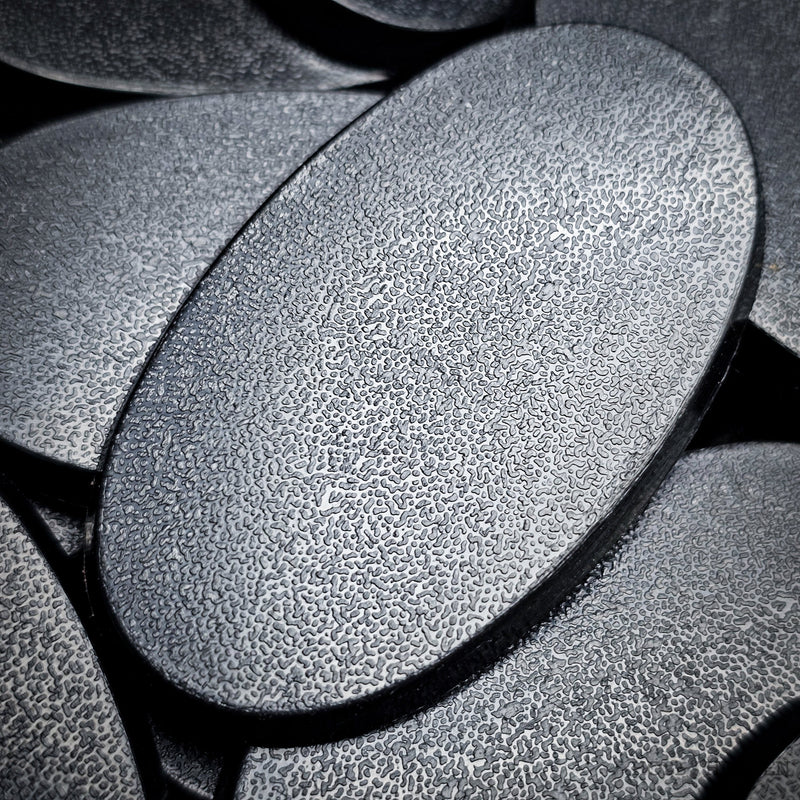 60x35mm Oval Plain Plastic Bases - Only-Games