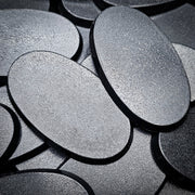 60x35mm Oval Plain Plastic Bases - Only-Games