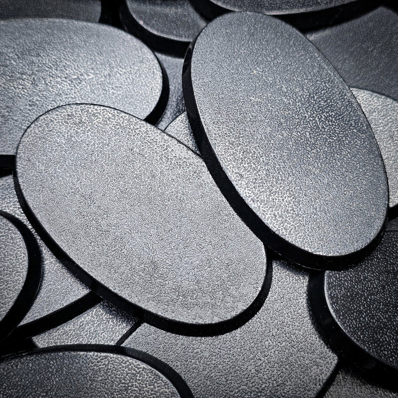 60x35mm Oval Plain Plastic Bases - Only-Games