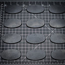 75x42mm Oval Plain Plastic Bases - Only-Games