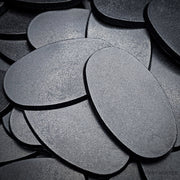 75x42mm Oval Plain Plastic Bases - Only-Games