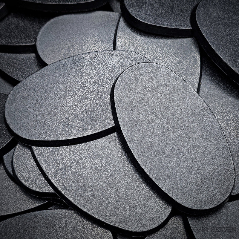 75x42mm Oval Plain Plastic Bases - Only-Games
