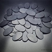 75x42mm Oval Plain Plastic Bases - Only-Games