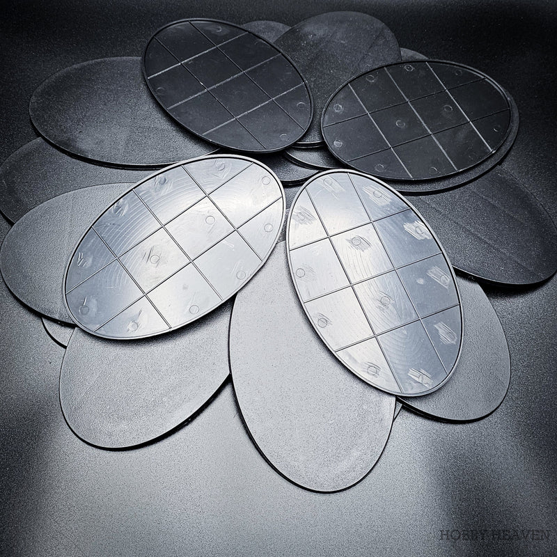 170x105mm Oval Plain Plastic Base - Only-Games