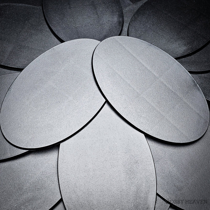 170x105mm Oval Plain Plastic Base - Only-Games