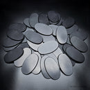 90x52mm Oval Plain Plastic Bases - Only-Games