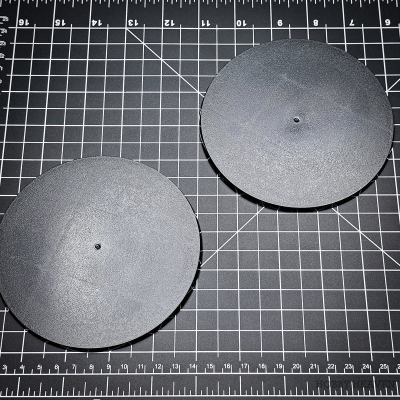 130mm Round Plain Plastic Bases - Only-Games