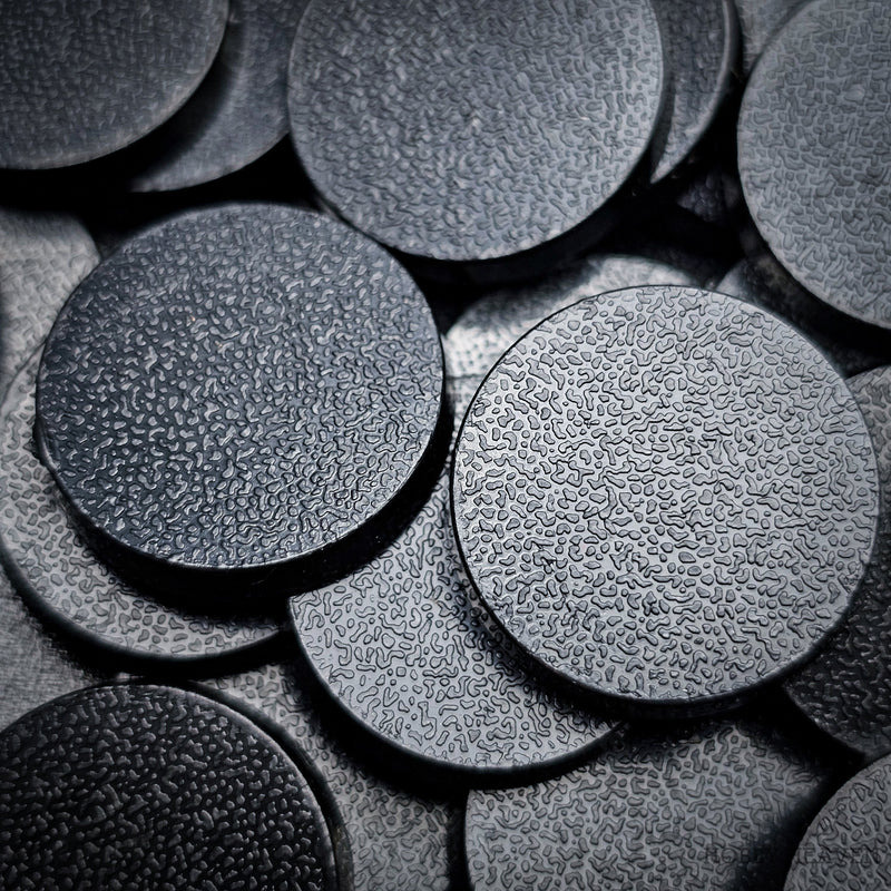 20mm Round Plain Plastic Bases - Only-Games