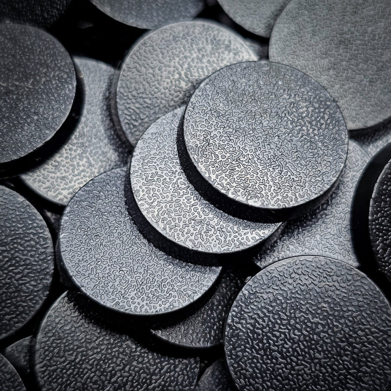 20mm Round Plain Plastic Bases - Only-Games