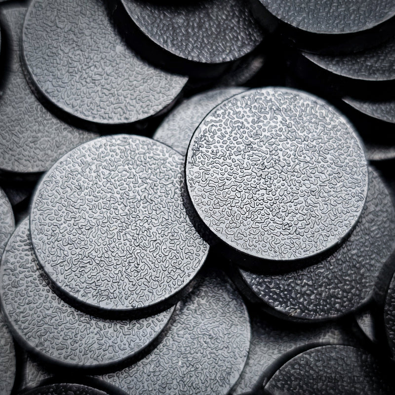 20mm Round Plain Plastic Bases - Only-Games